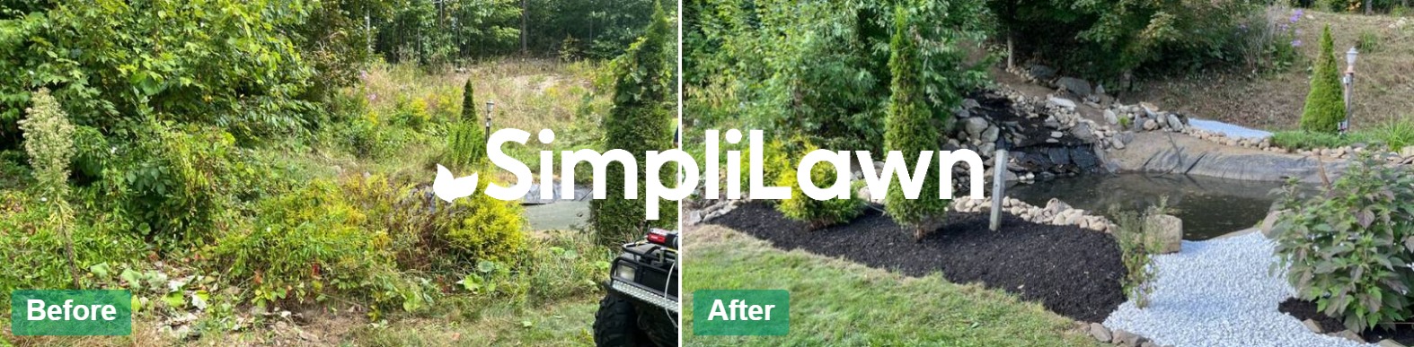 Landscaping — Backyard pond & mulch bed build, Miami, FL