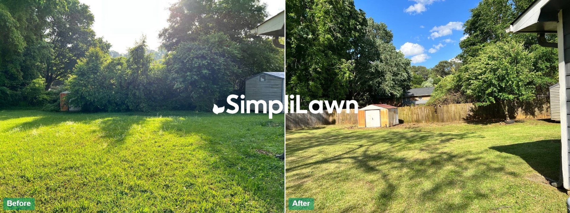 Lawn Mowing — Backyard mow with crisp finish, Los Angeles, CA